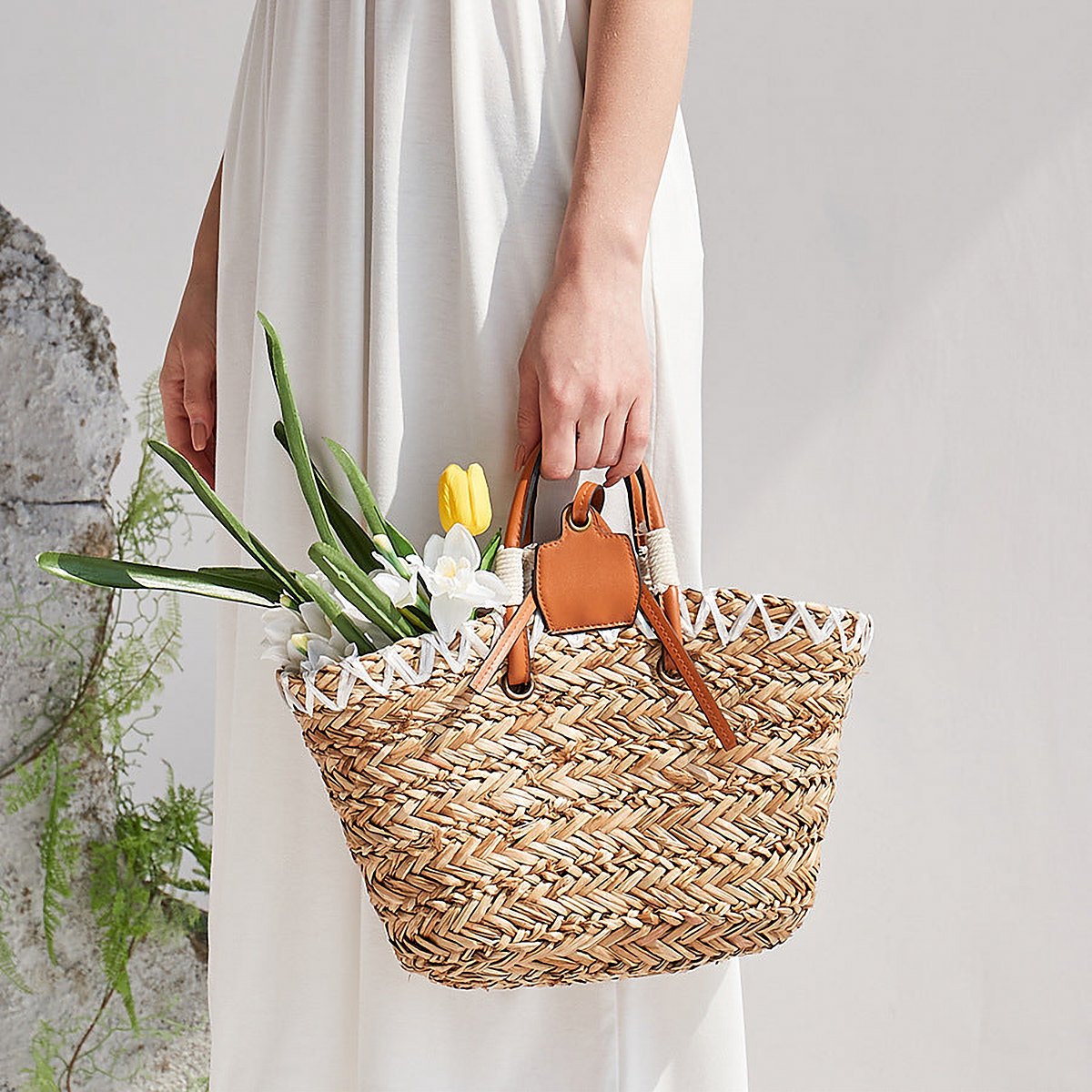 Hanalei Woven Straw Beach Tote – view 2