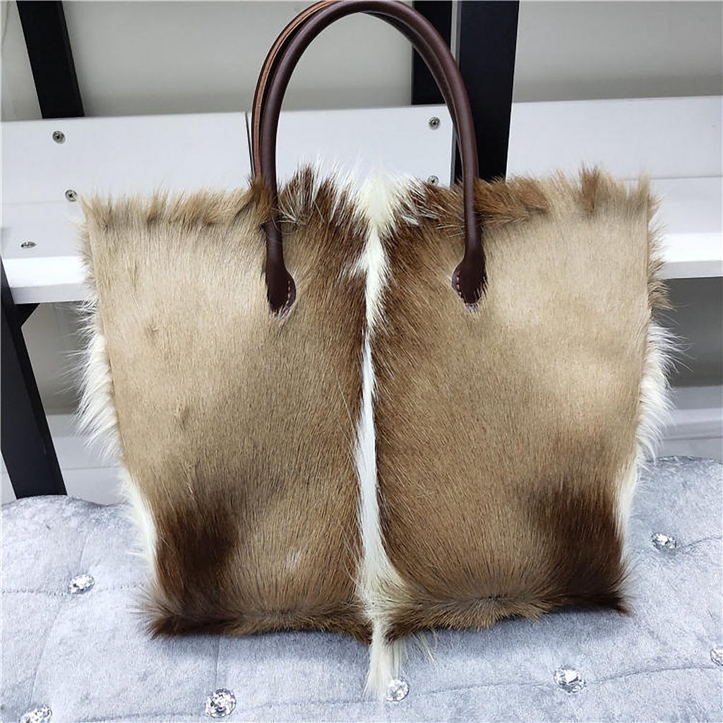 Viola Mink Hair Top Handle Bag – view 7