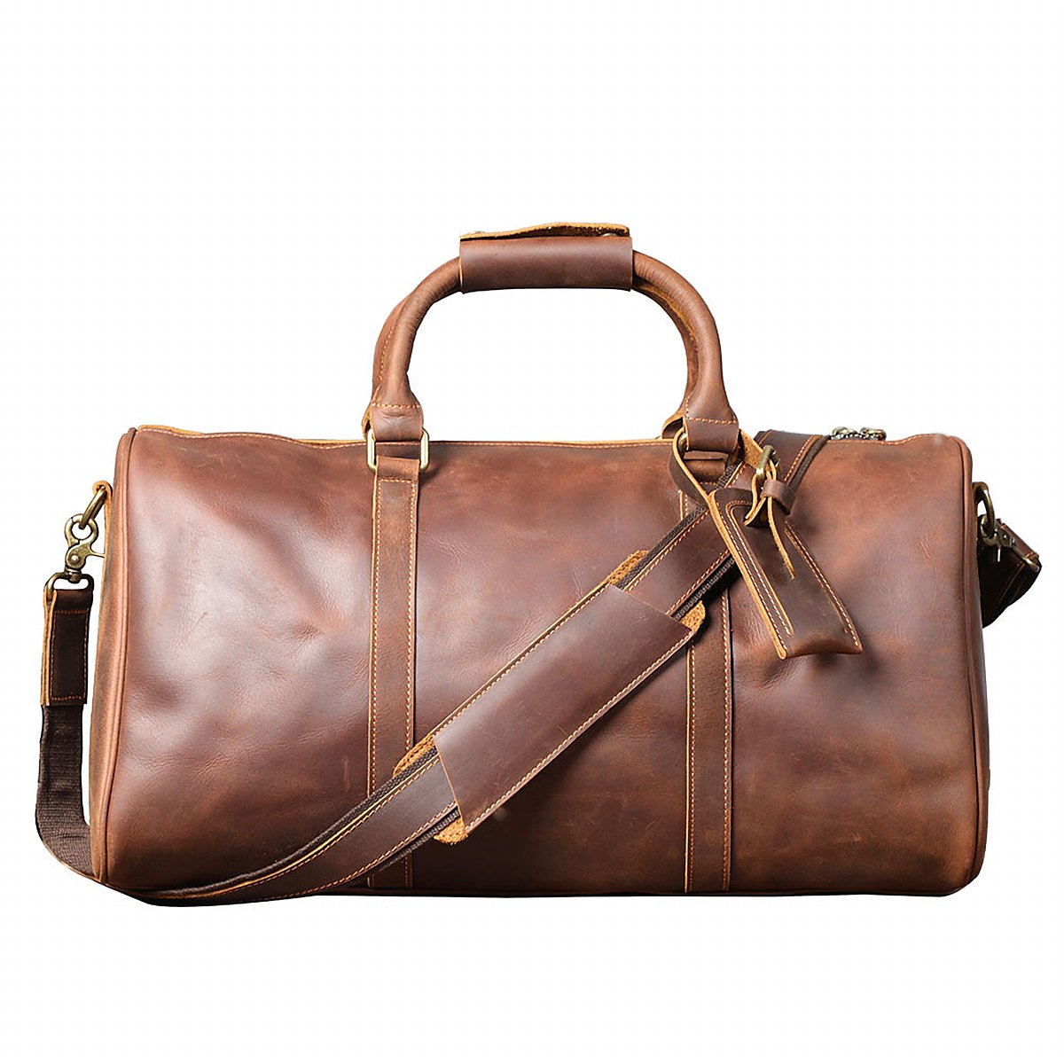 Kendal Men's Leather Weekender Bag – view 4