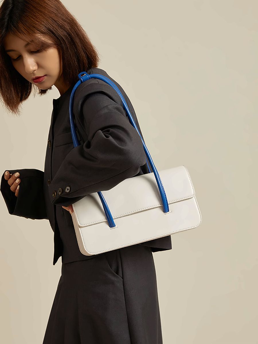 Azure Colour-Block Top Handle Bag – view 2