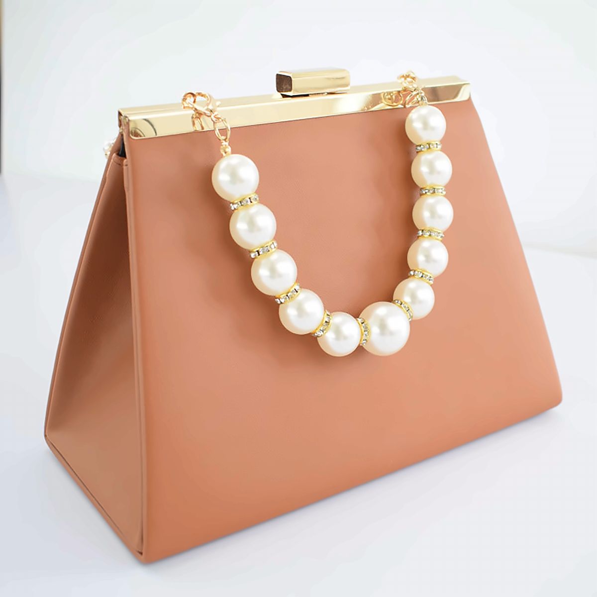 Perla Pearl-Chain Shoulder Bag – view 5