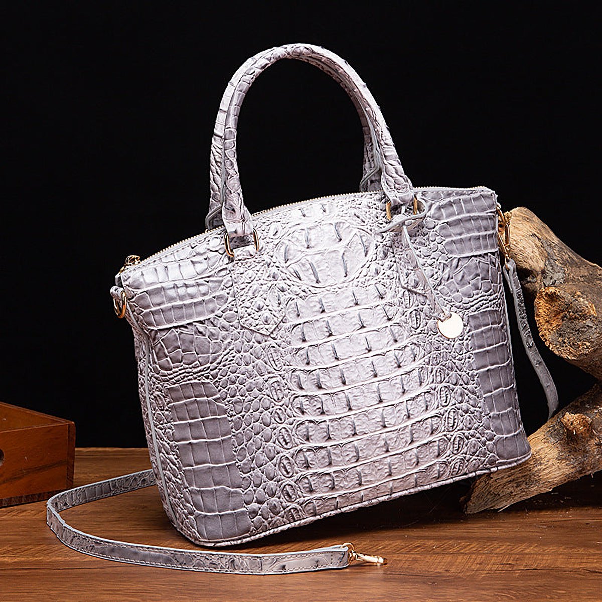 Rialto Croc-Effect Vegan Leather Crossbody Bag – view 32