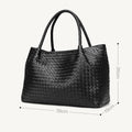 Selma Woven Leather Top Handle Bag – view 7