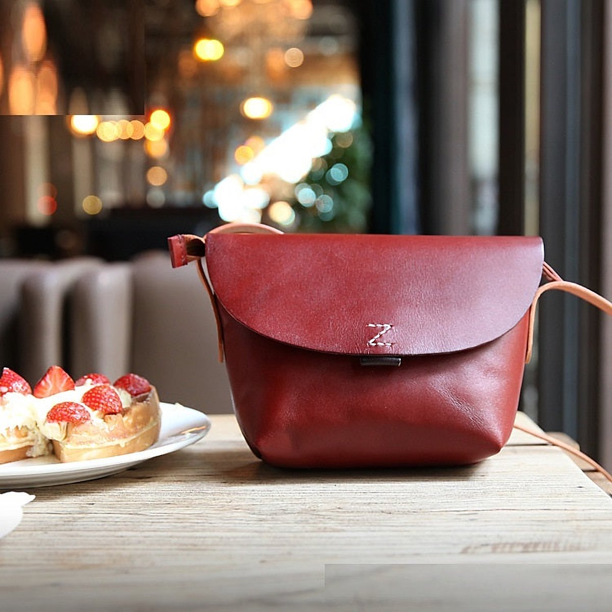 Orla Leather Pillow Crossbody Bag – view 3