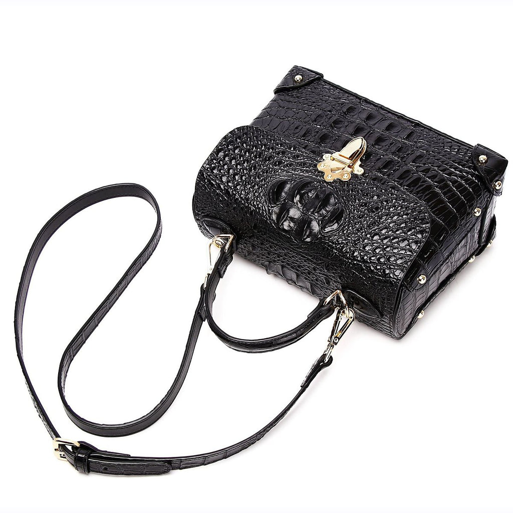 Onyx Croc-Effect Crossbody Bag – view 2