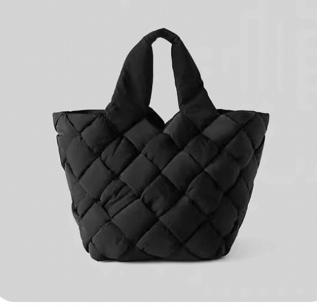 Lattice Woven Canvas Tote – view 4
