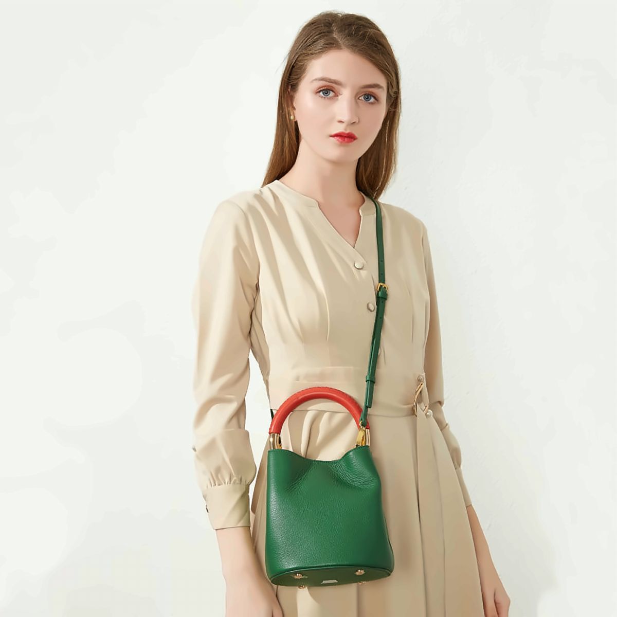 Heirloom Leather Bucket Bag – view 2