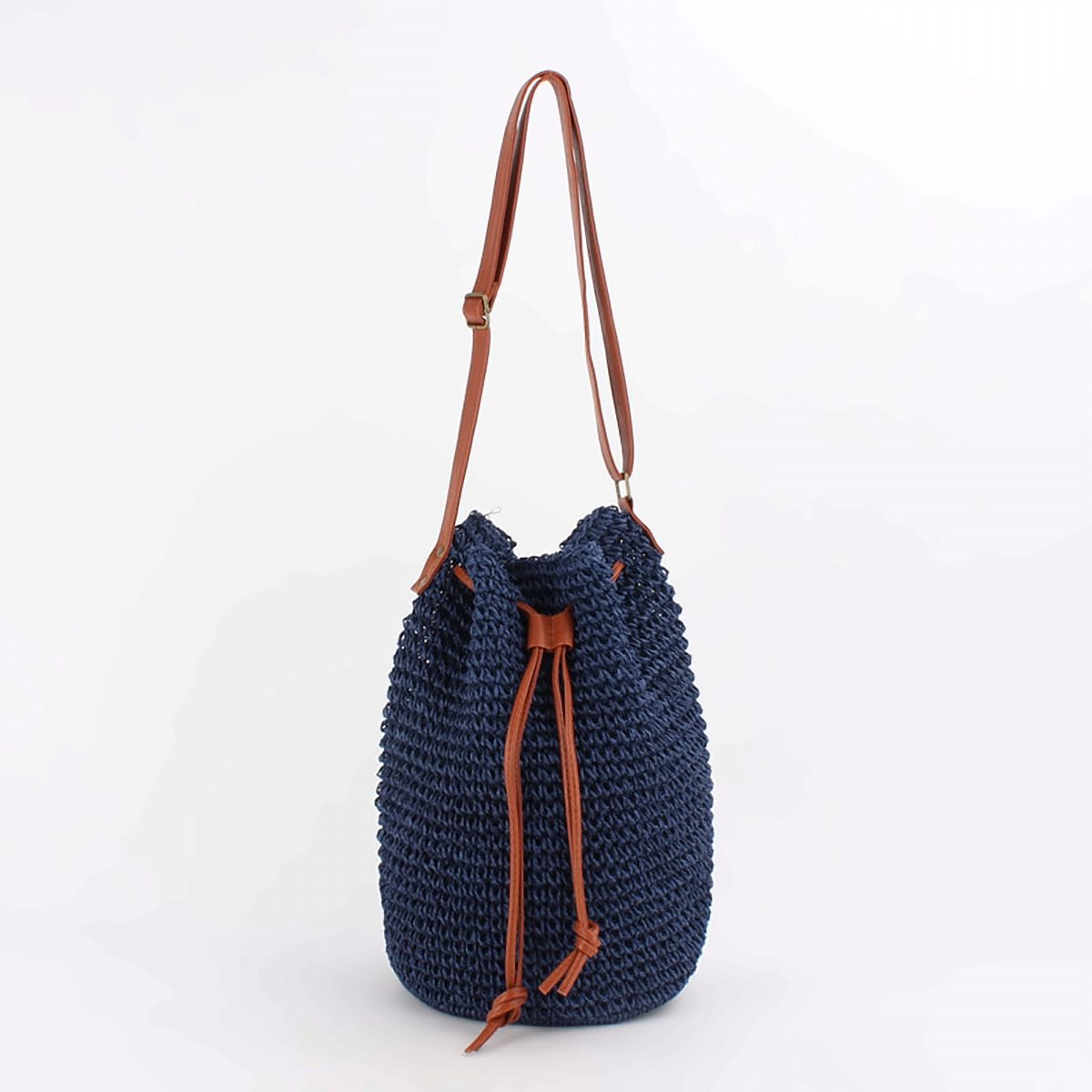 Capri Paper Straw Bucket Bag – view 1