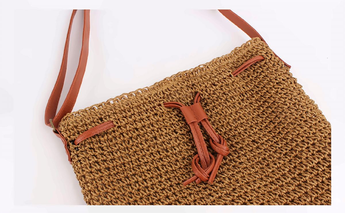 Capri Paper Straw Bucket Bag – view 2