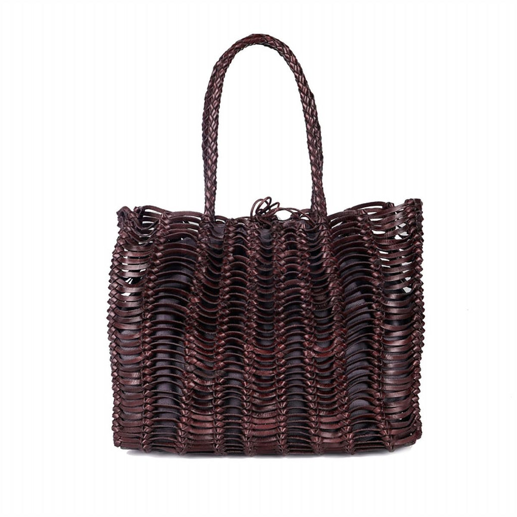 Treccia Woven Leather Shoulder Bag – view 4