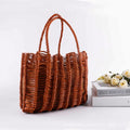 Treccia Woven Leather Shoulder Bag – view 1