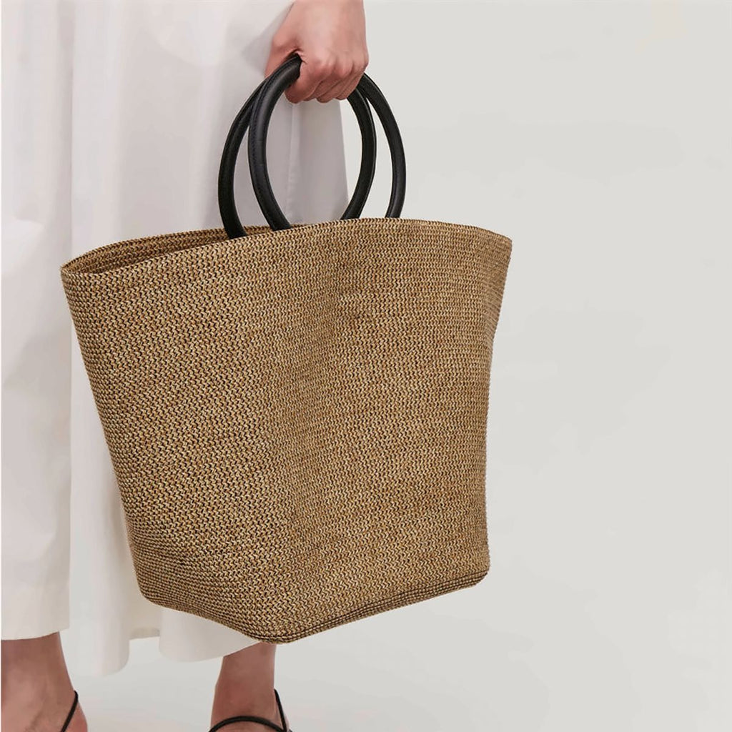 Sol Woven-Look Beach Tote – view 3