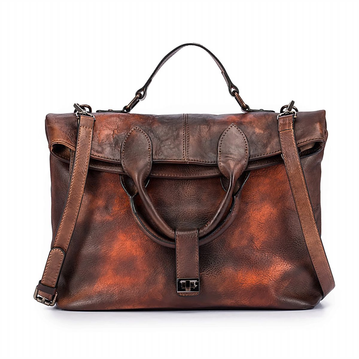 Atelier Leather Crossbody Satchel – view 2