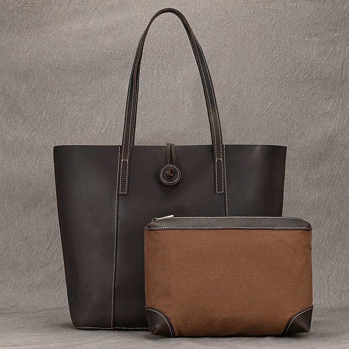 Thorne Men's Leather Briefcase – view 3