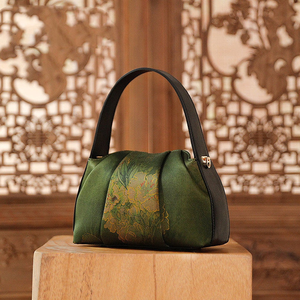 Tamar Printed Silk Messenger Bag – view 3
