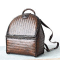 Kinsale Woven Cowhide Travel Backpack – view 1