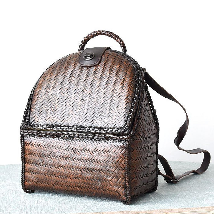 Kinsale Woven Cowhide Travel Backpack – view 1