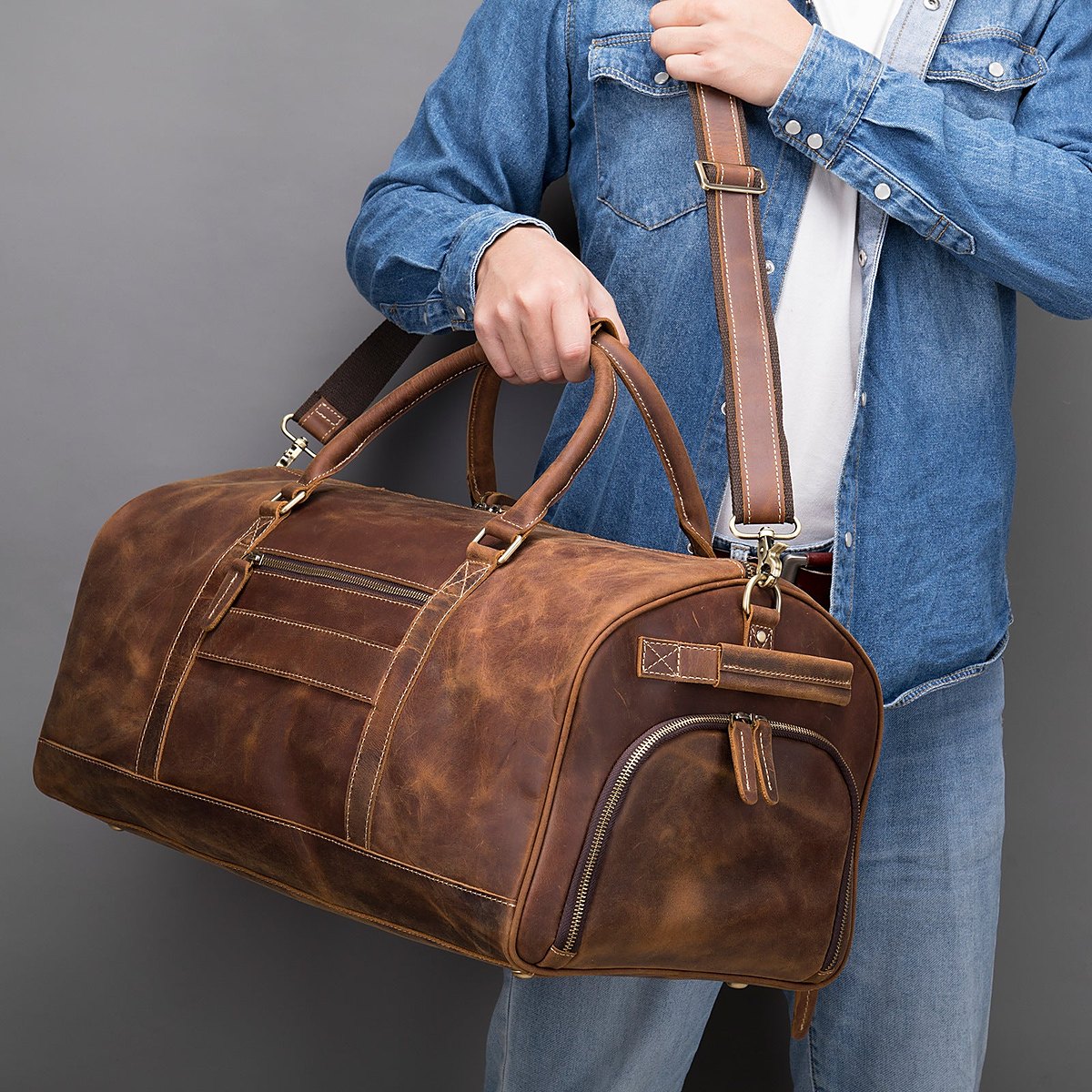 Keswick Men's Leather Shoulder Bag – view 1