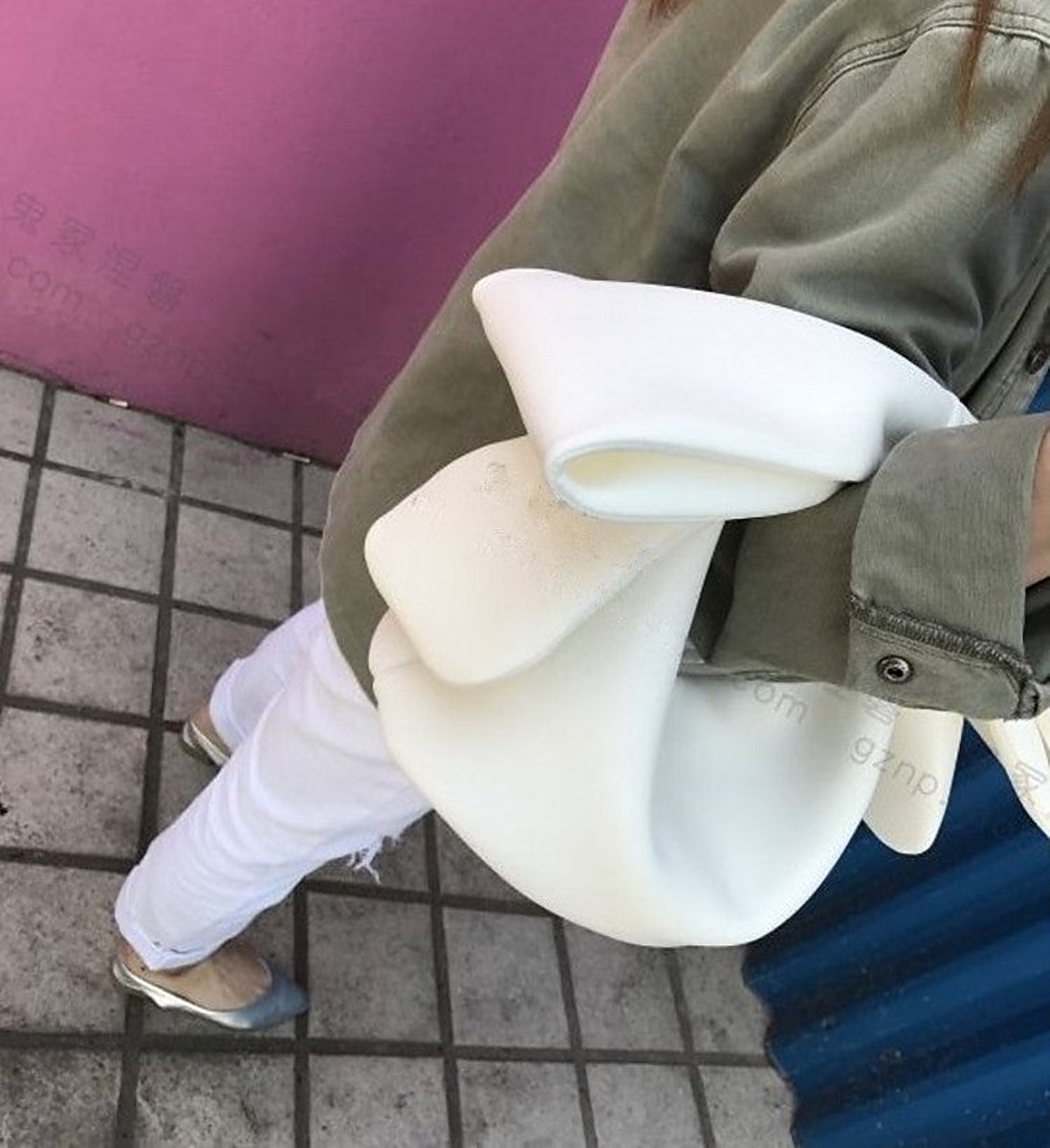 Yuki Silk Bow Top Handle Bag – view 6