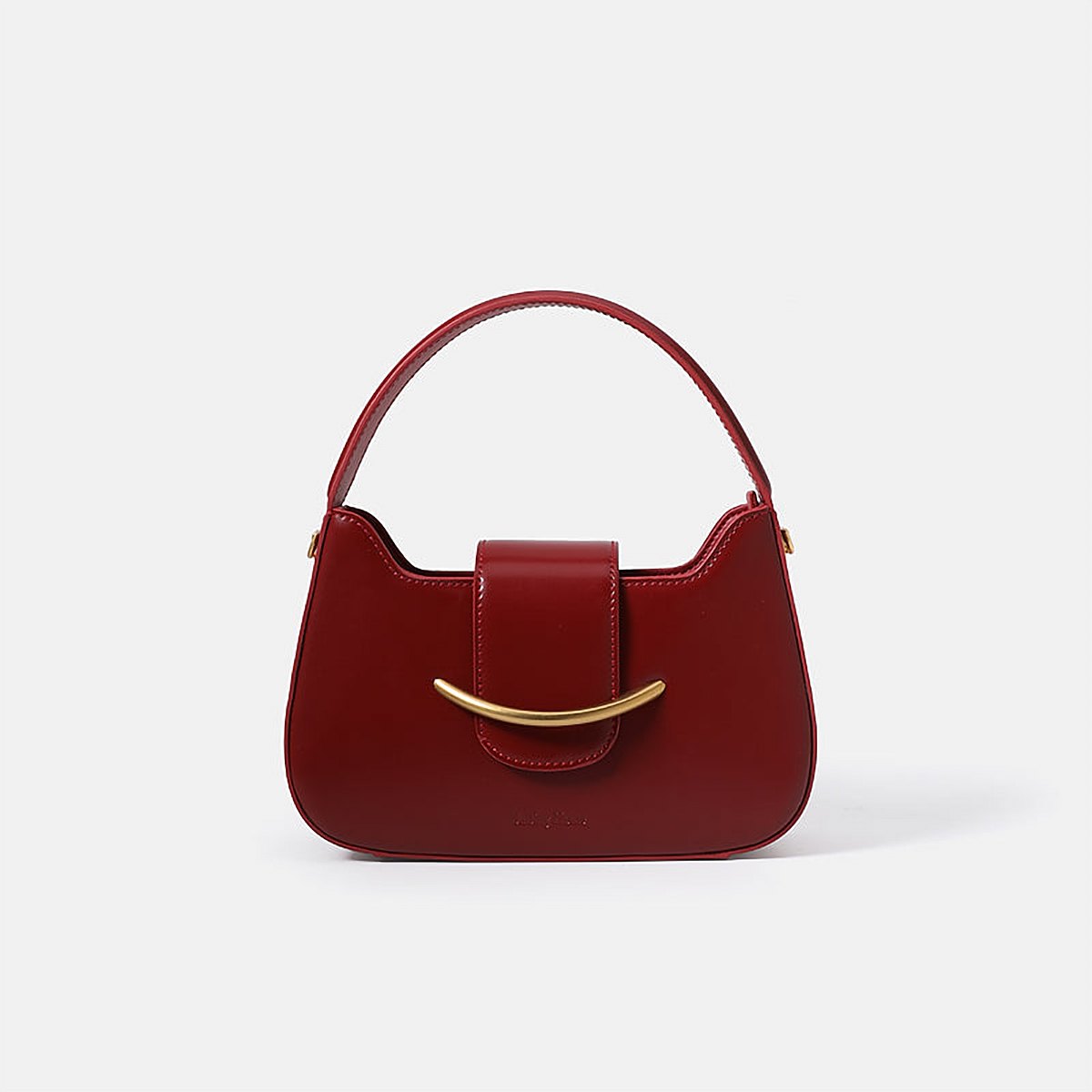 Fiorella Red Leather Top Handle Bag – view 2