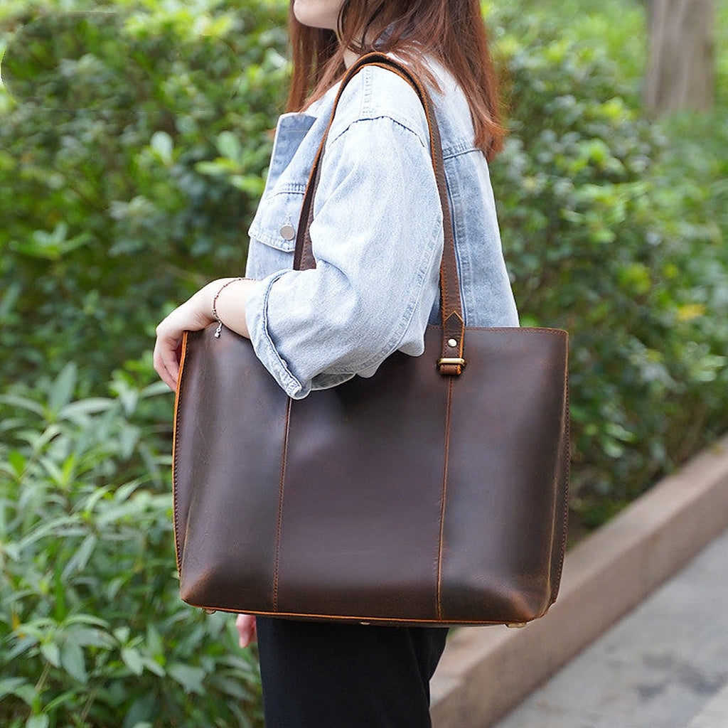 Montana Crazy Horse Leather Tote – view 1