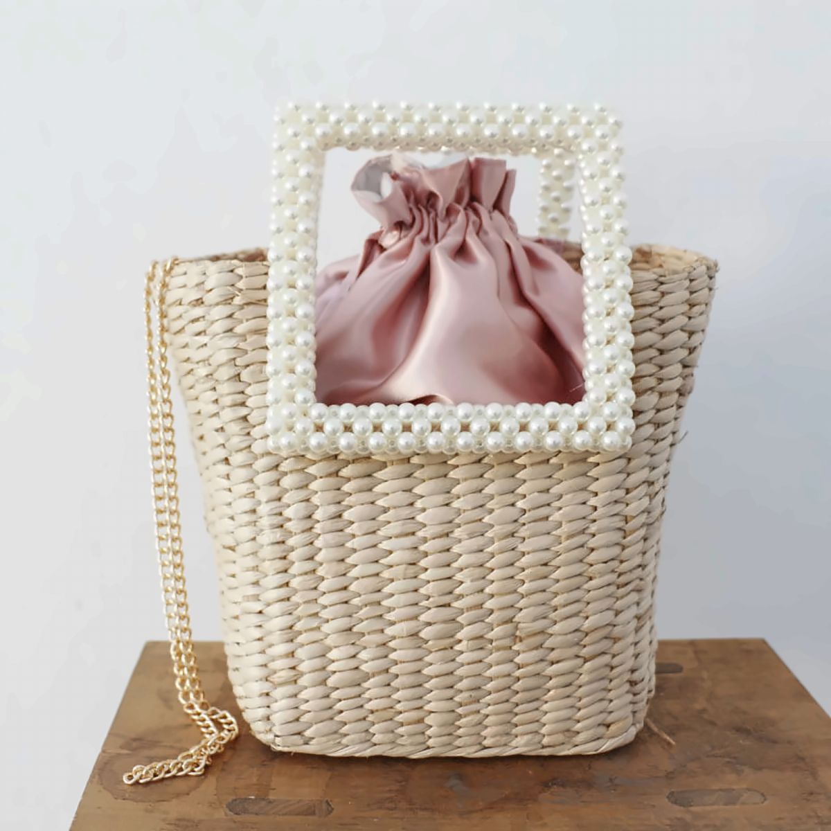 Nest Woven Straw Mini Bag – view 7