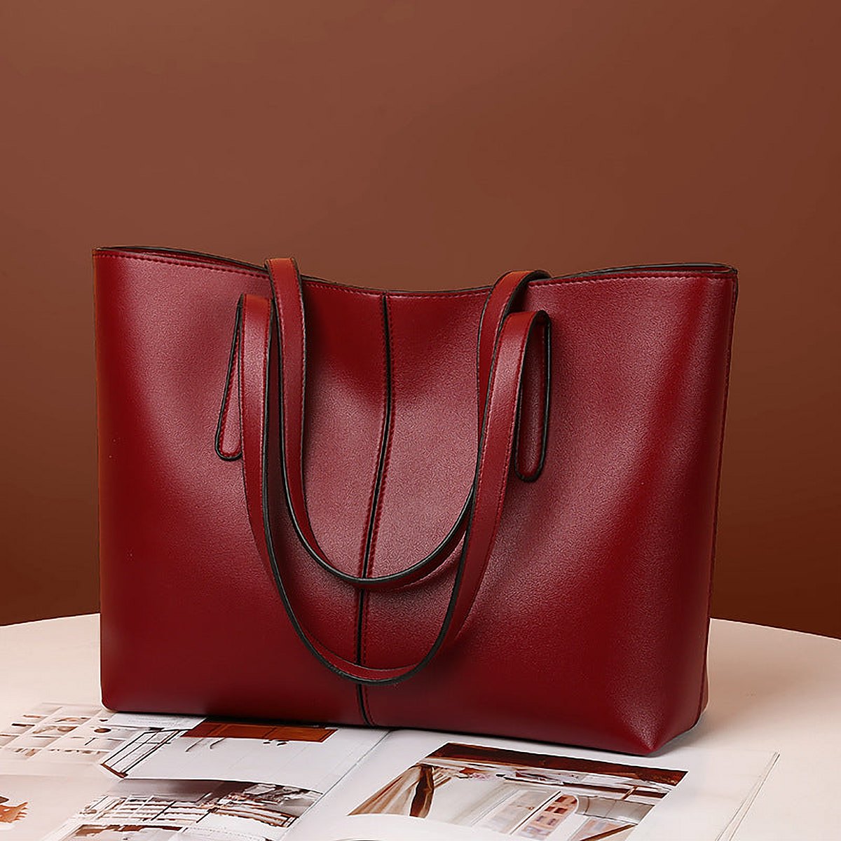 Verona Vegan Leather Shoulder Bag – view 8