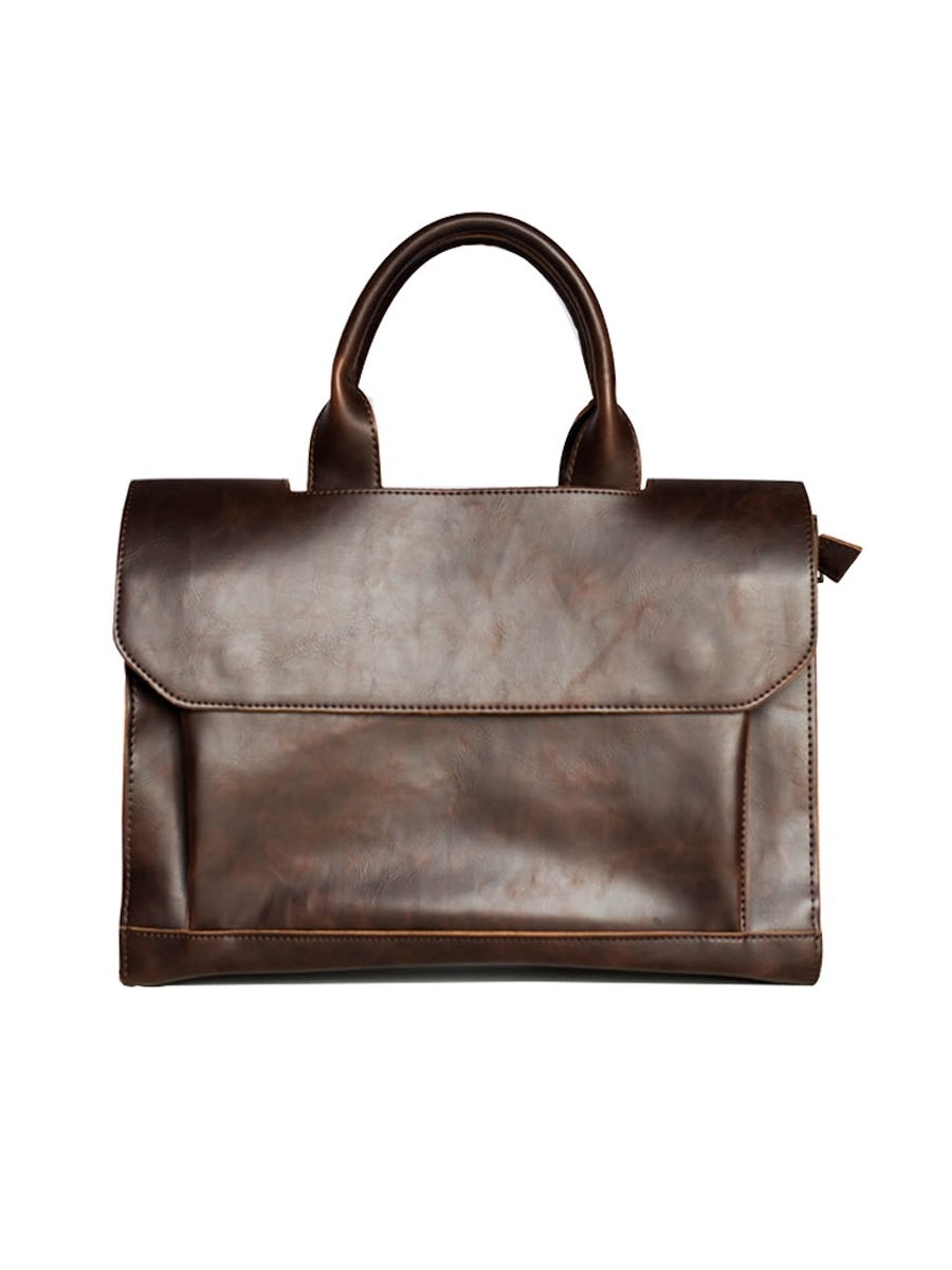 Logan Vegan Leather Laptop Messenger Bag – view 3