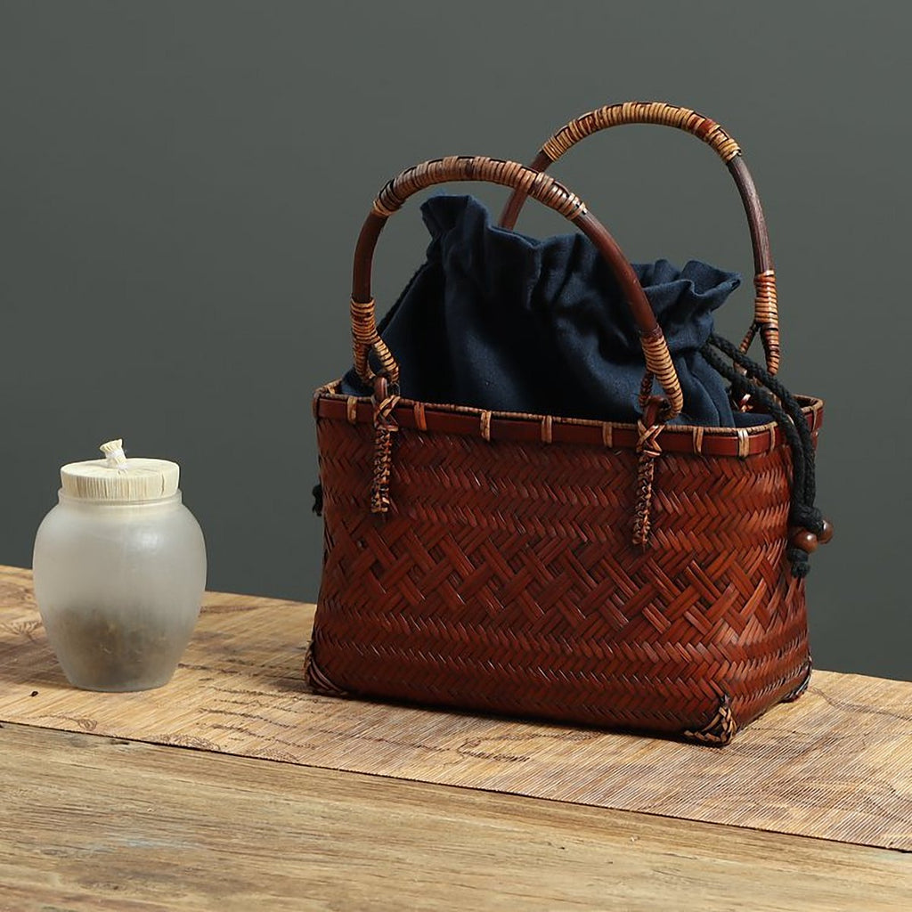 Hakone Handmade Bamboo Basket Bag – view 3