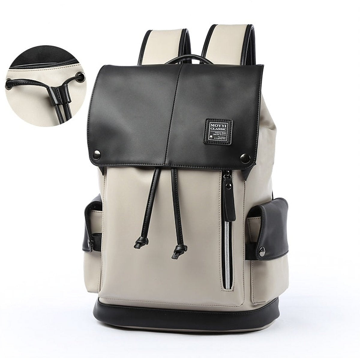 Knox Flap Vegan Leather Backpack – view 3