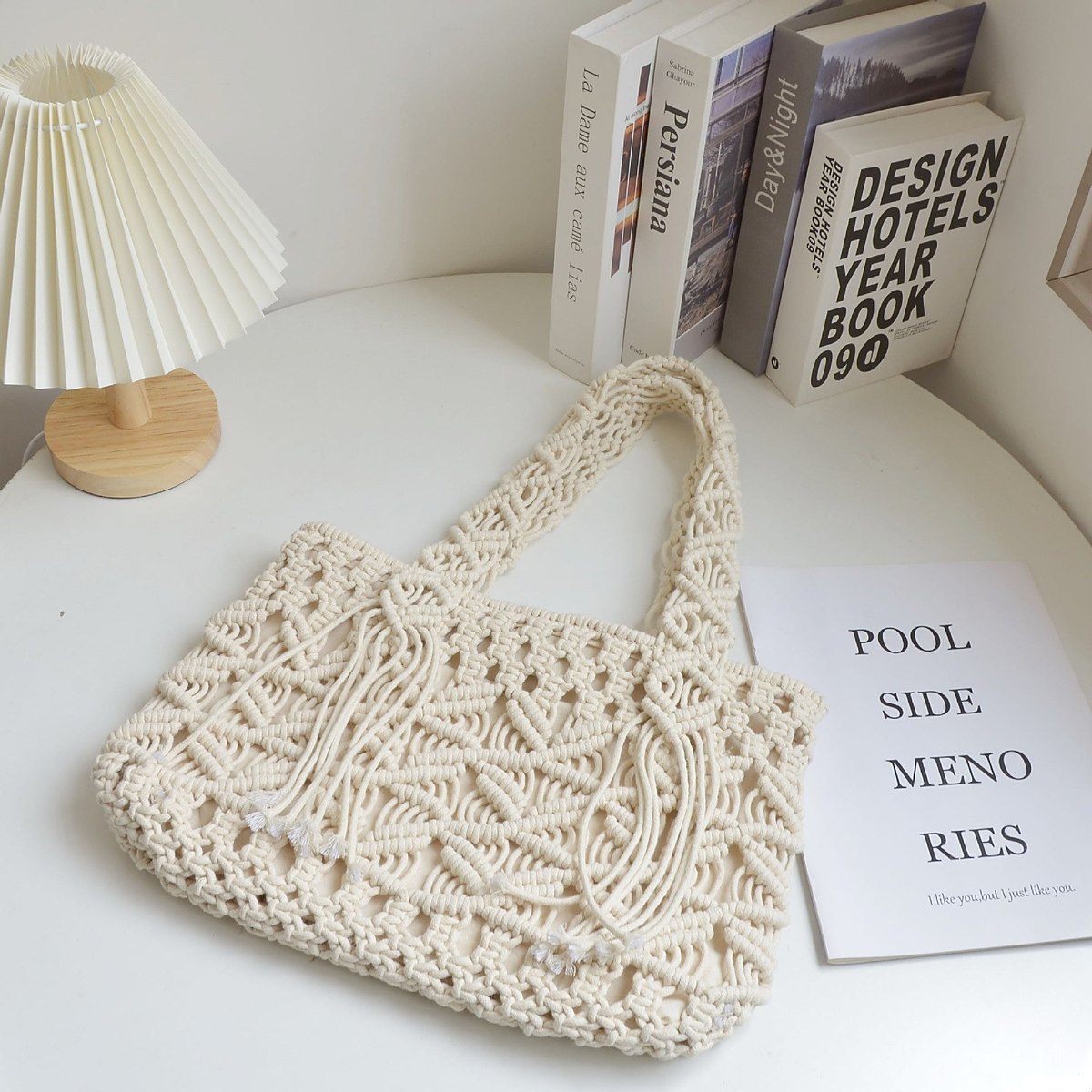 Sorrel Woven Cotton Shoulder Bag – view 3