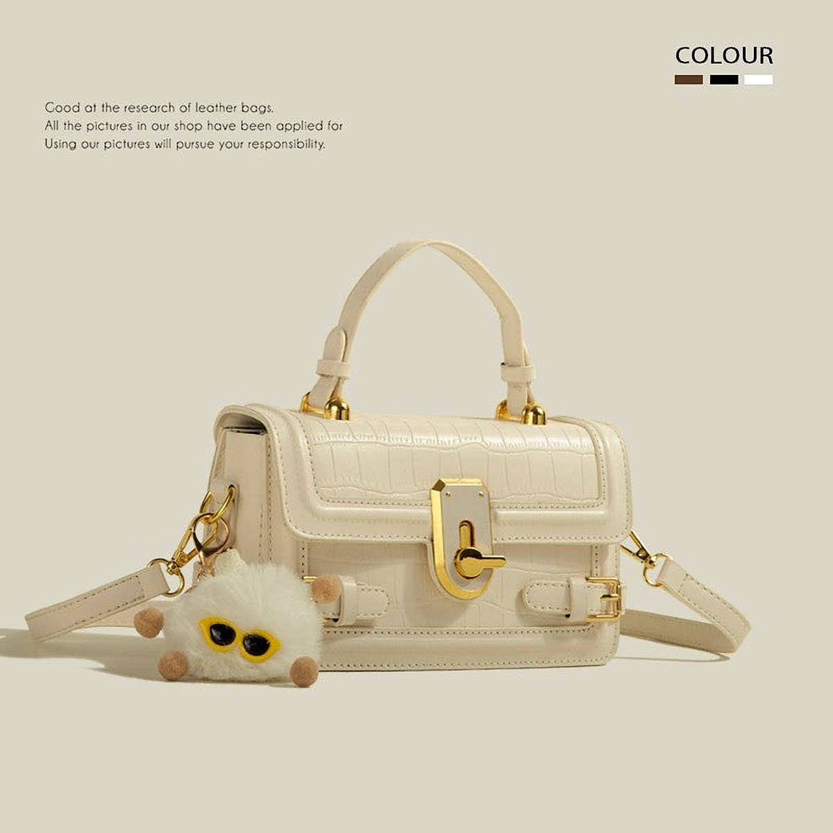 Ronda Textured Vegan Leather Crossbody Bag – view 3