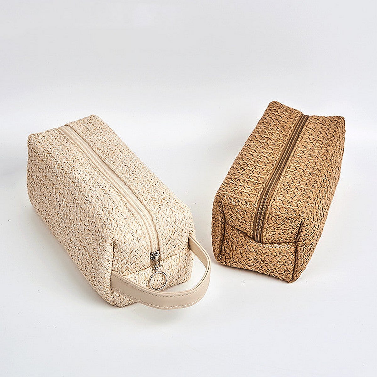 Kalia Woven Straw Cosmetic Pouch – view 3