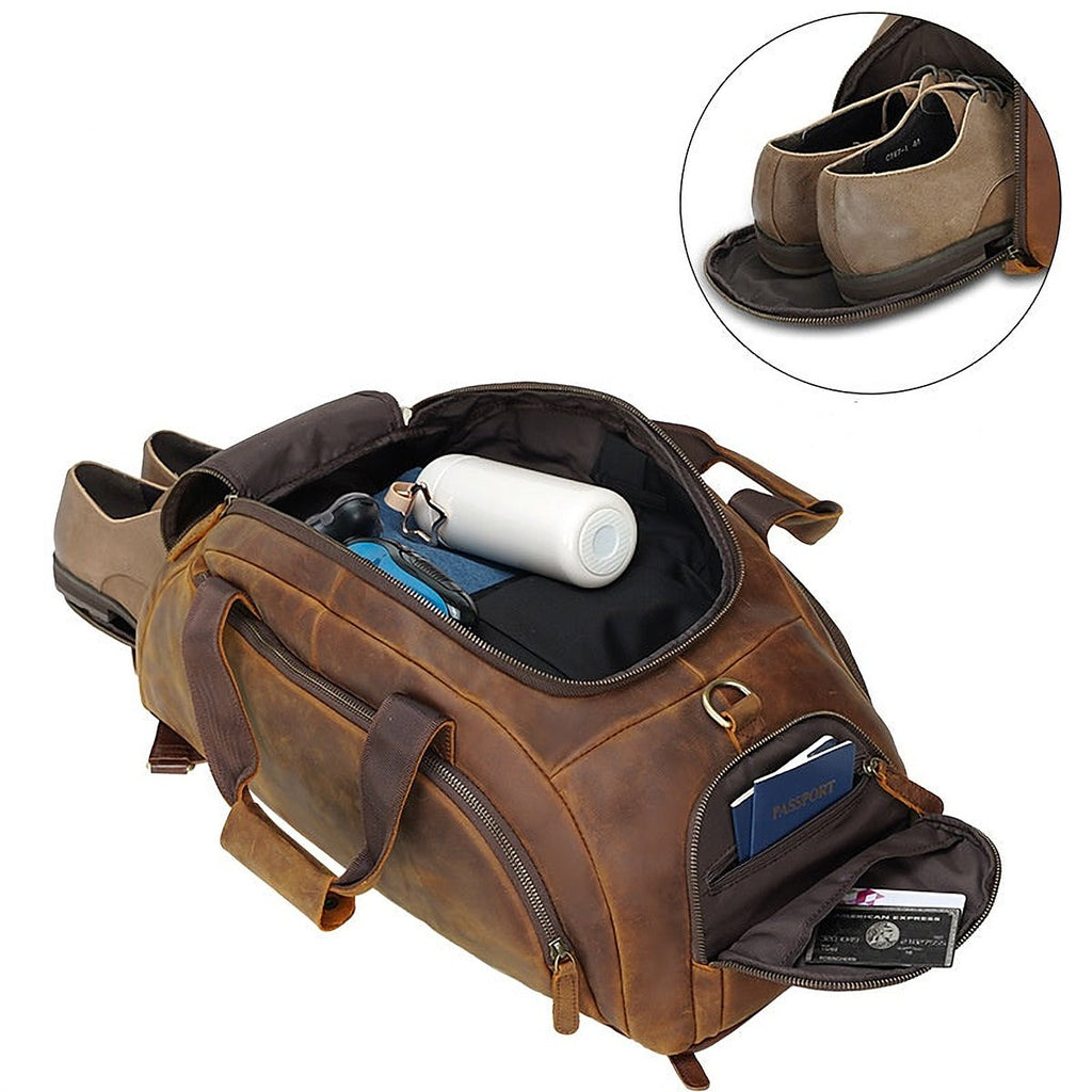 Brera Men's Cowhide Leather Backpack – view 3