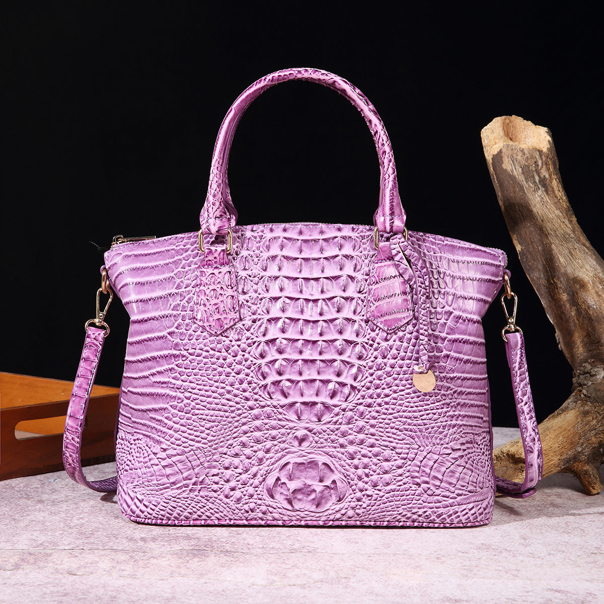 Rialto Croc-Effect Vegan Leather Crossbody Bag – view 2