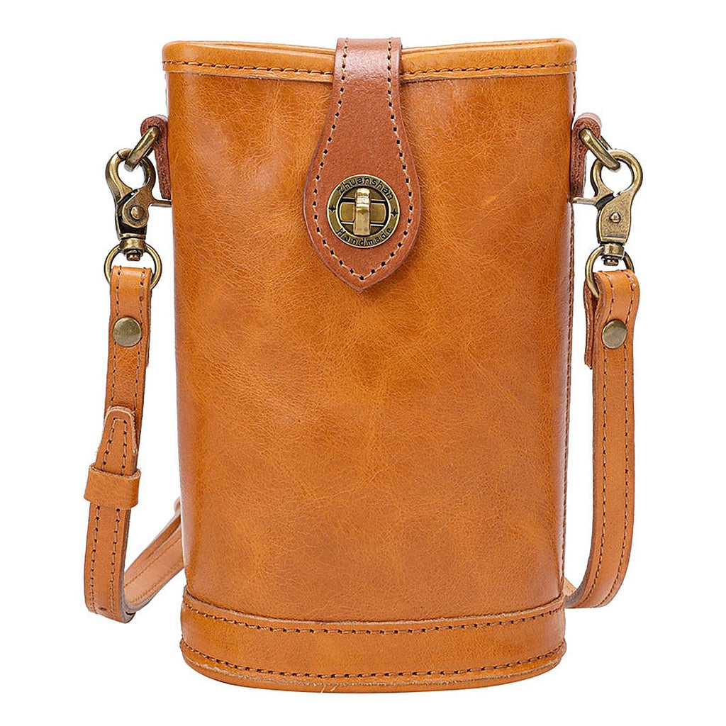 Torino Leather Barrel Crossbody Bag – view 3