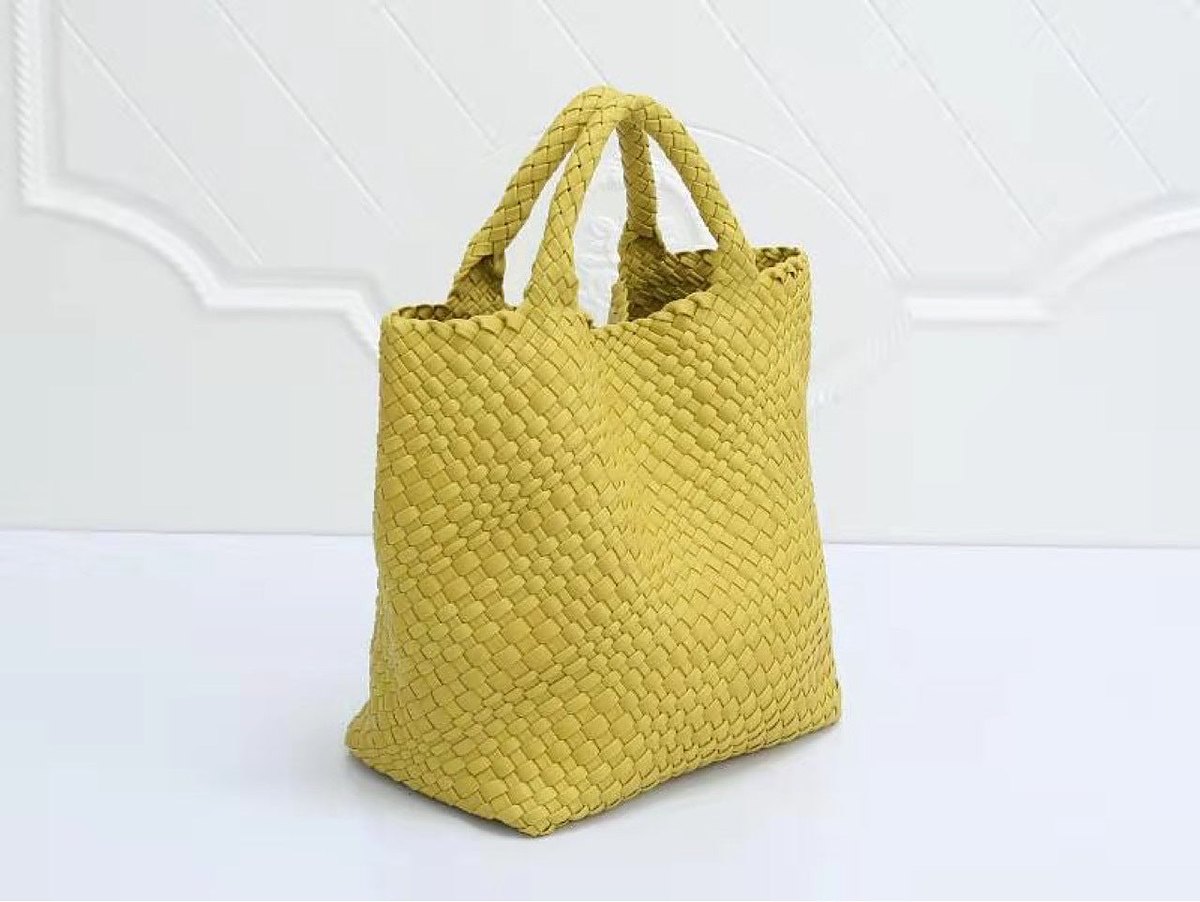 Lido Woven Vegan Leather Underarm Tote – view 1