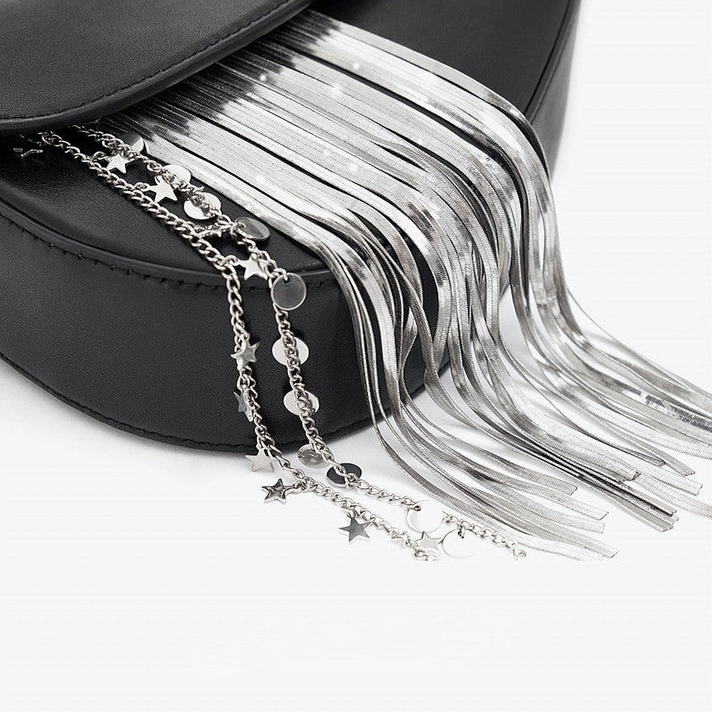 Mistral Tassel Leather Shoulder Bag – view 4