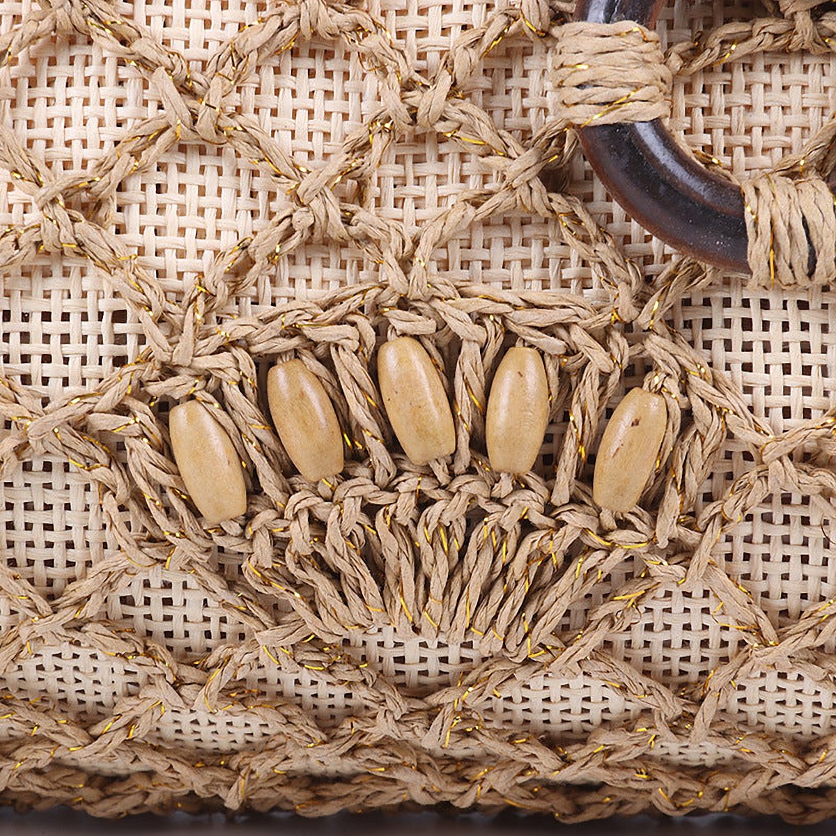 Halcyon Handwoven Straw Evening Bag – view 3
