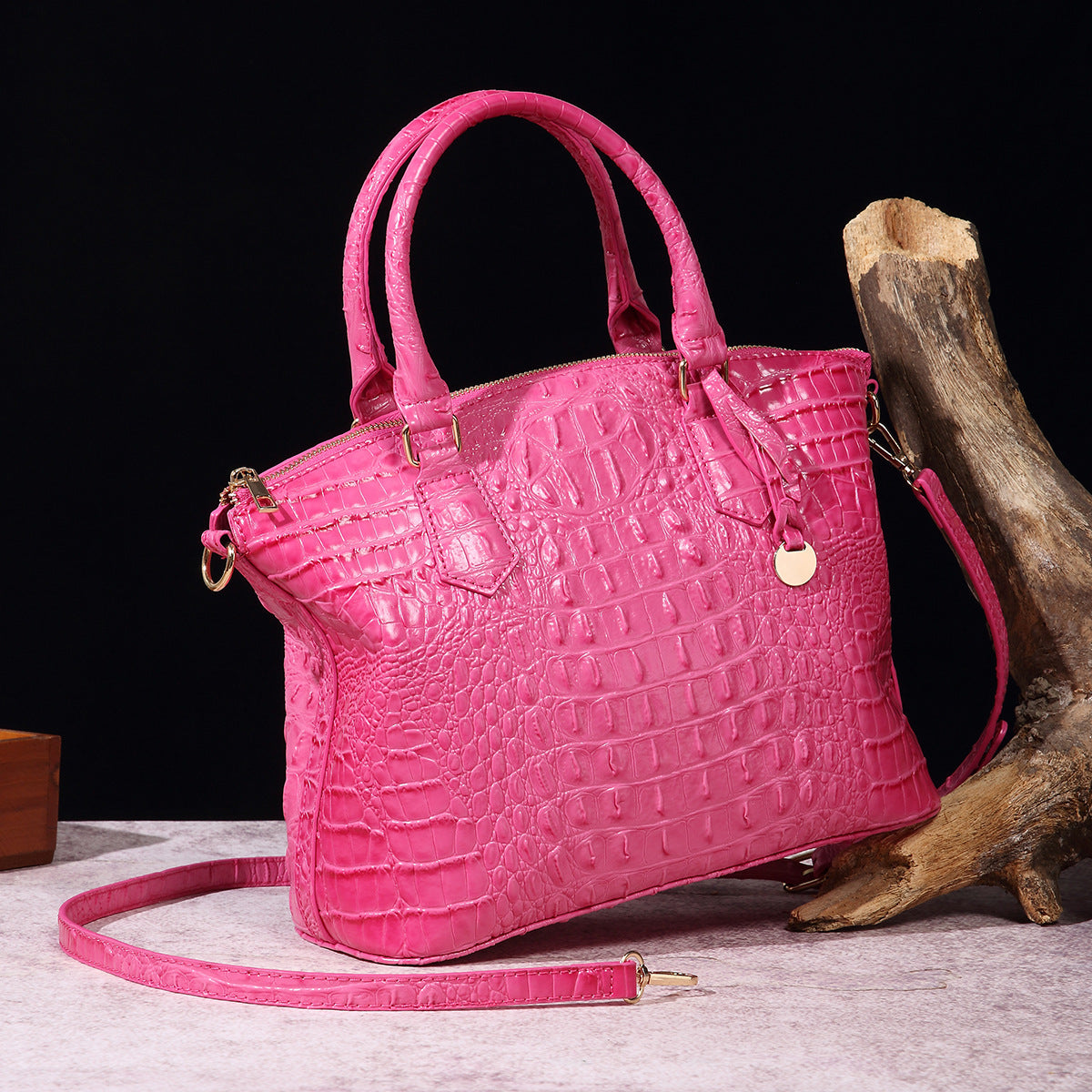 Rialto Croc-Effect Vegan Leather Crossbody Bag – view 29
