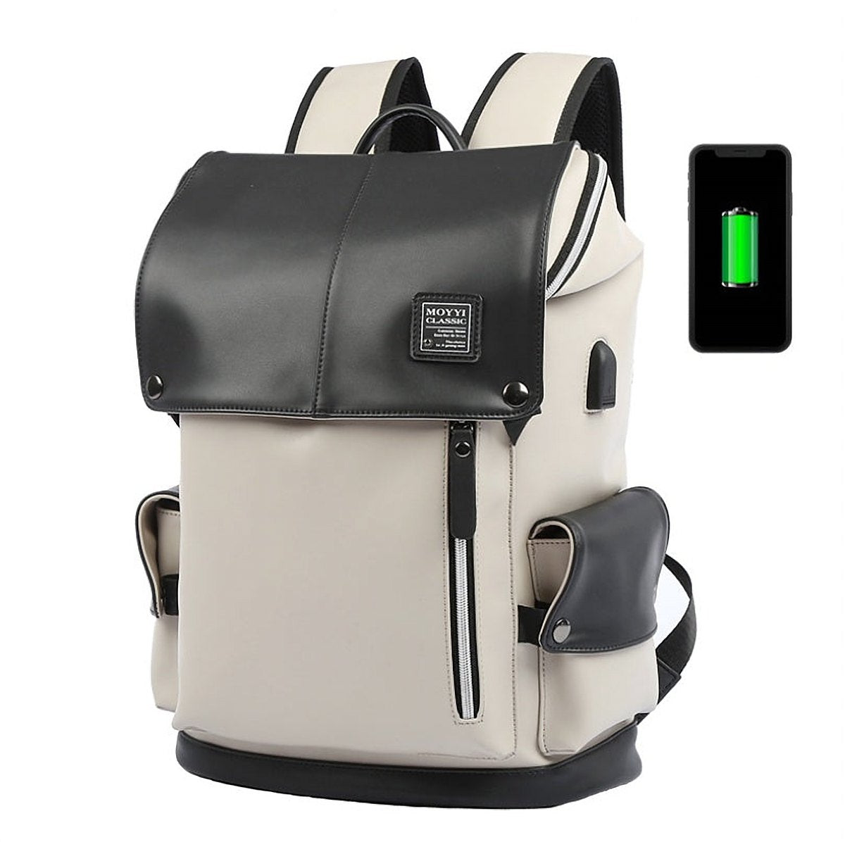 Knox Flap Vegan Leather Backpack – view 9