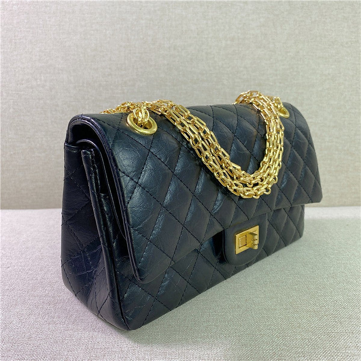 Eclipse Crackle Leather Chain Crossbody – view 2