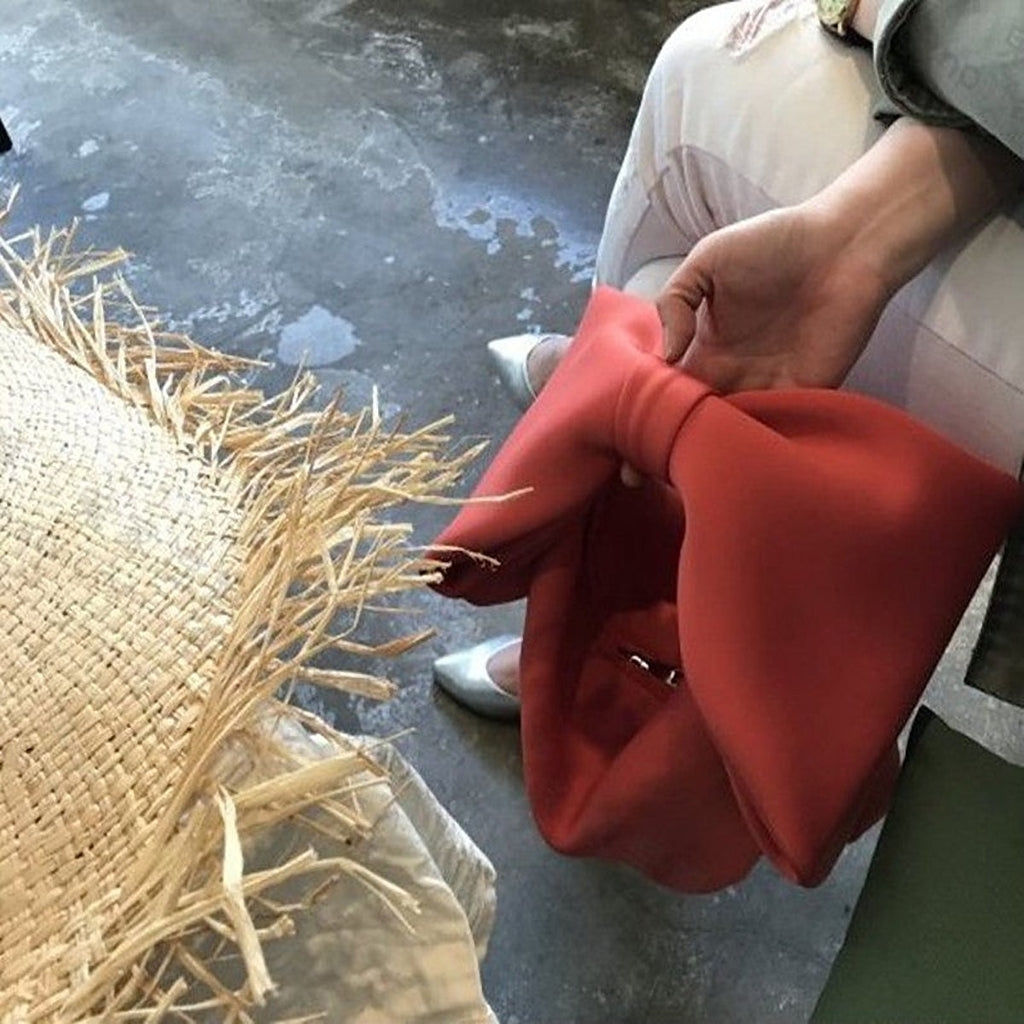 Yuki Silk Bow Top Handle Bag – view 5