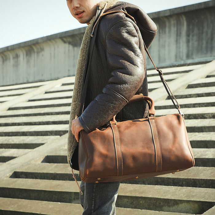 Kendal Men's Leather Weekender Bag – view 1