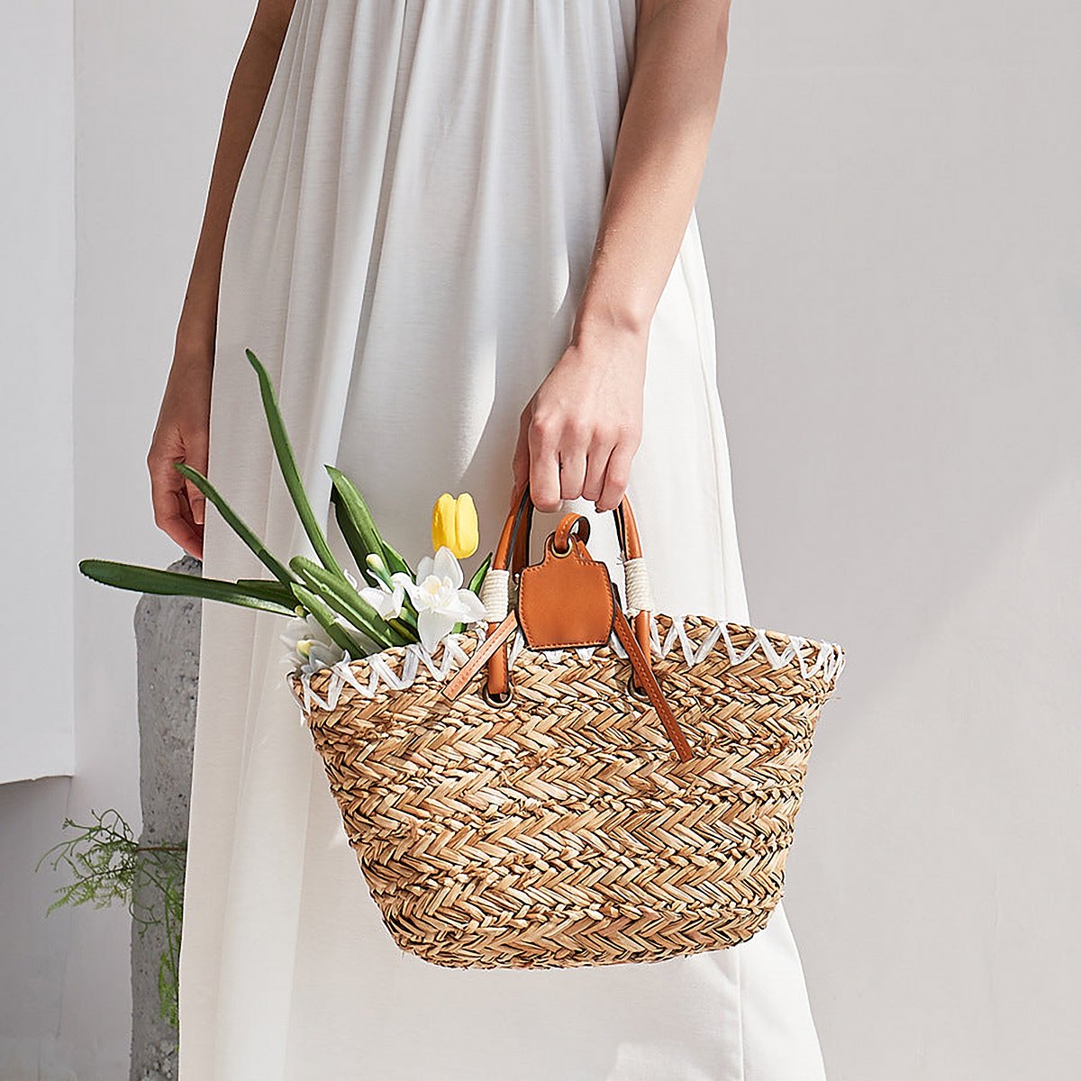 Hanalei Woven Straw Beach Tote – view 5