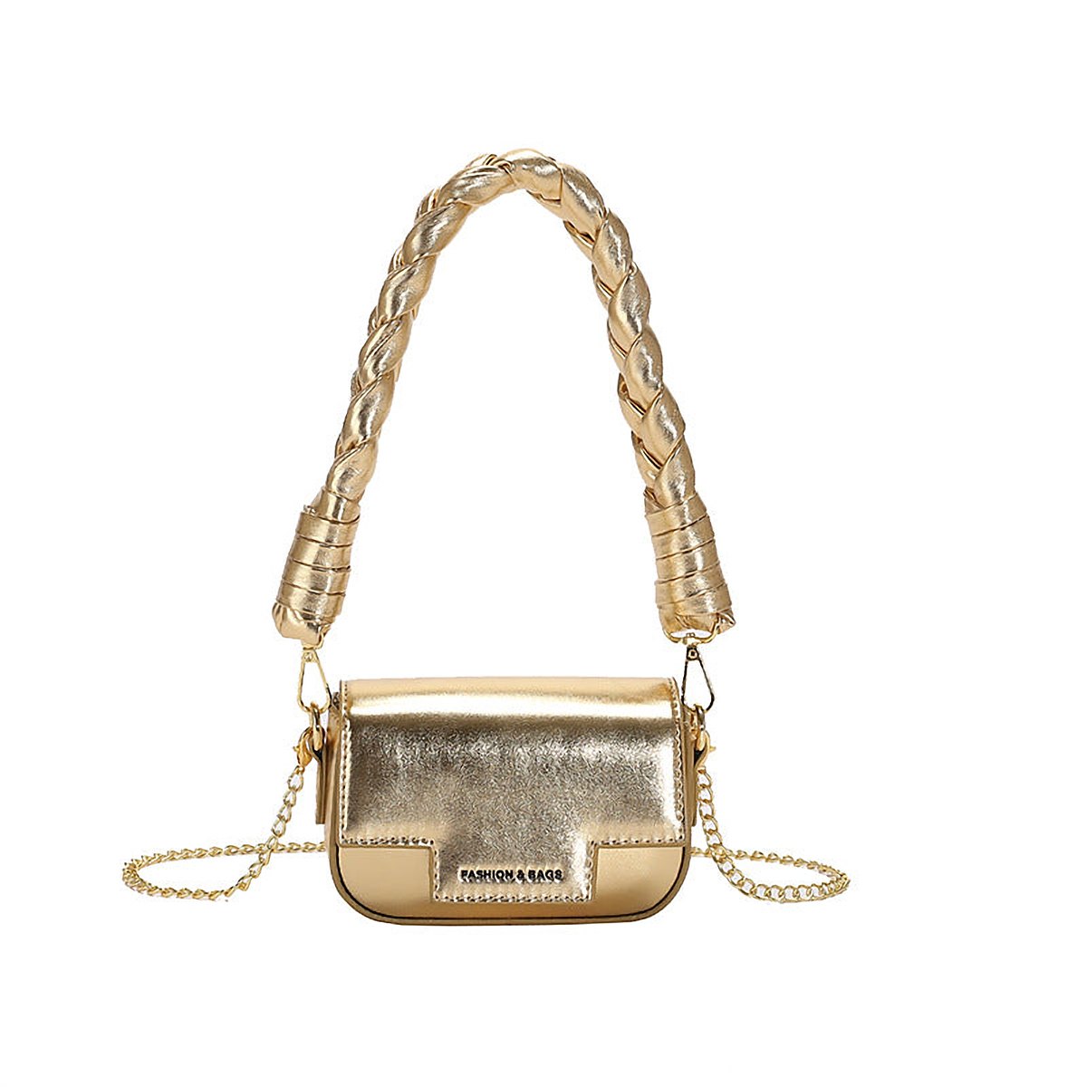 Paloma Vegan Leather Chain Crossbody Bag – view 5