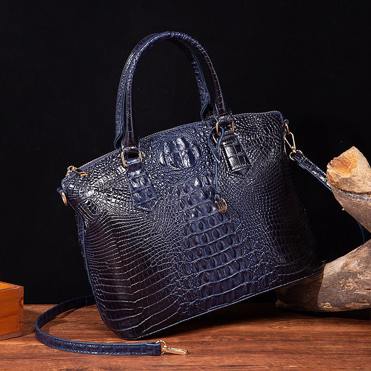 Rialto Croc-Effect Vegan Leather Crossbody Bag – view 6