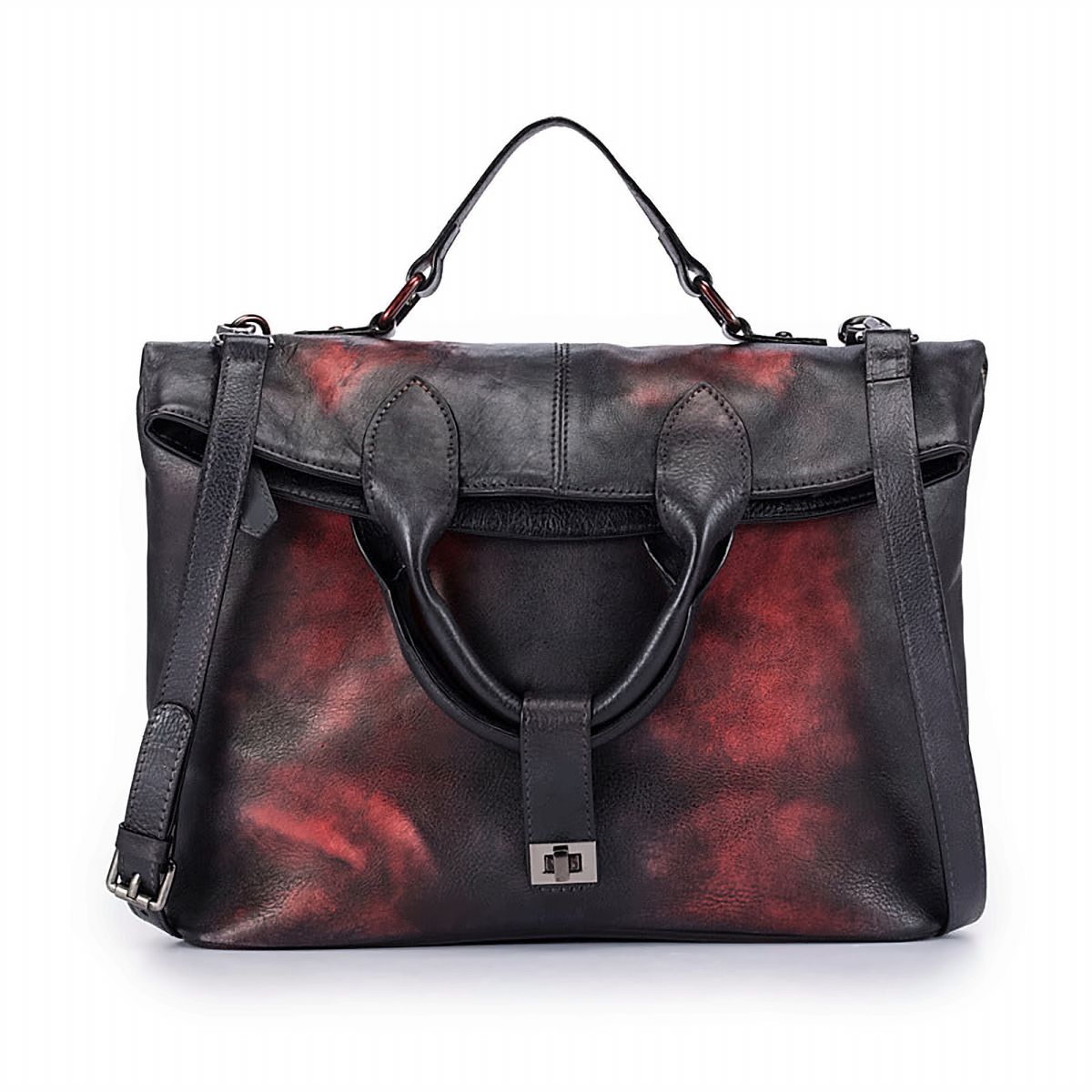 Atelier Leather Crossbody Satchel – view 1