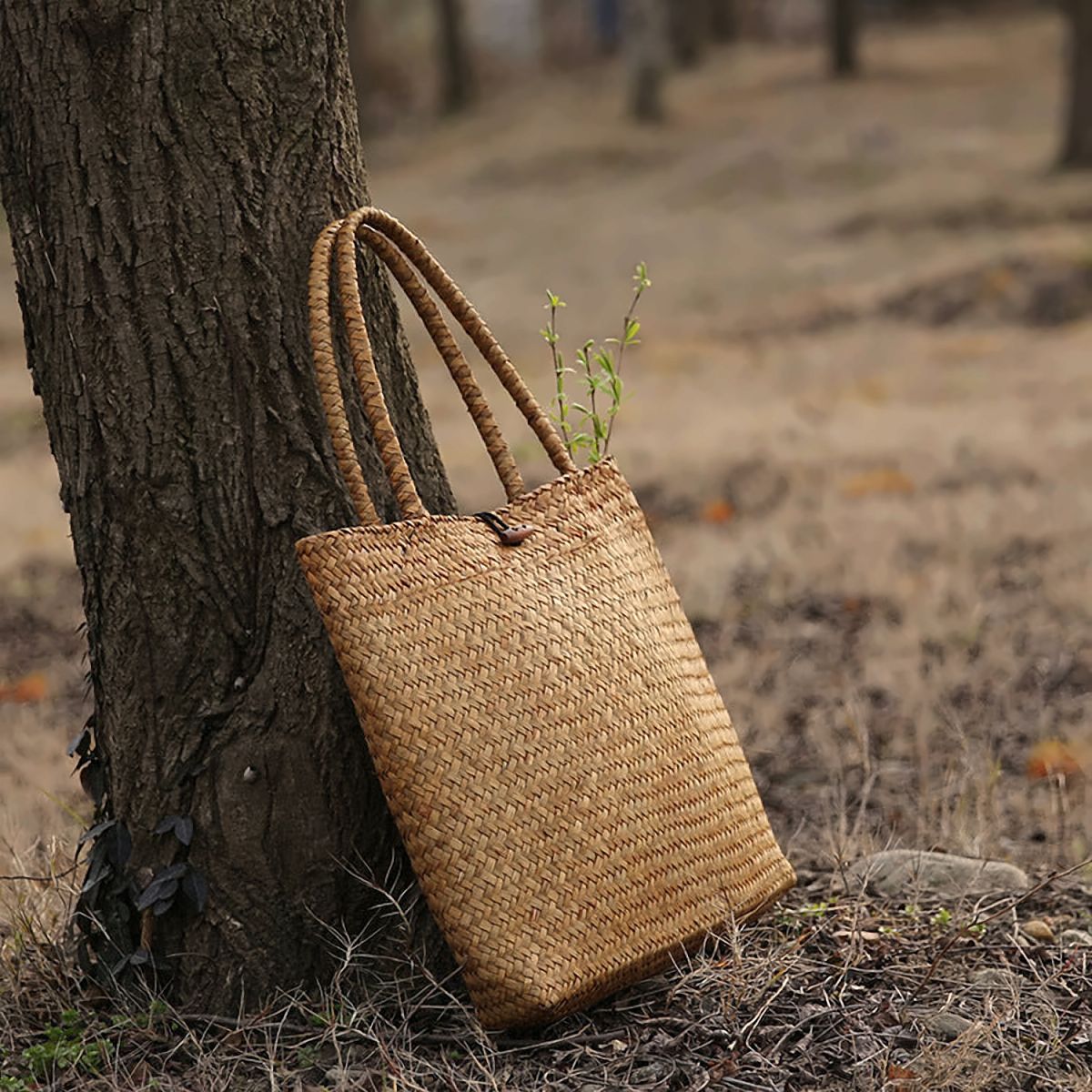 Playa Hand-Woven Straw Tote – view 1