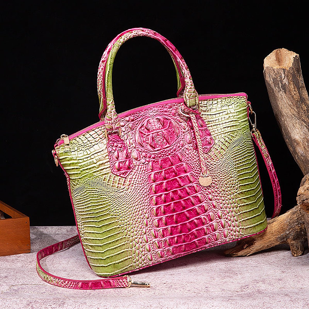 Rialto Croc-Effect Vegan Leather Crossbody Bag – view 15
